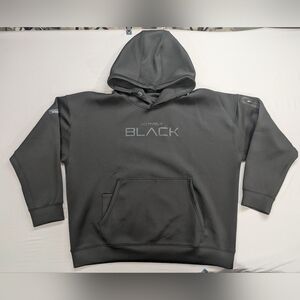 Actively Black Performance Hoodie Black Mens Size 3XL Athleisure Streetwear